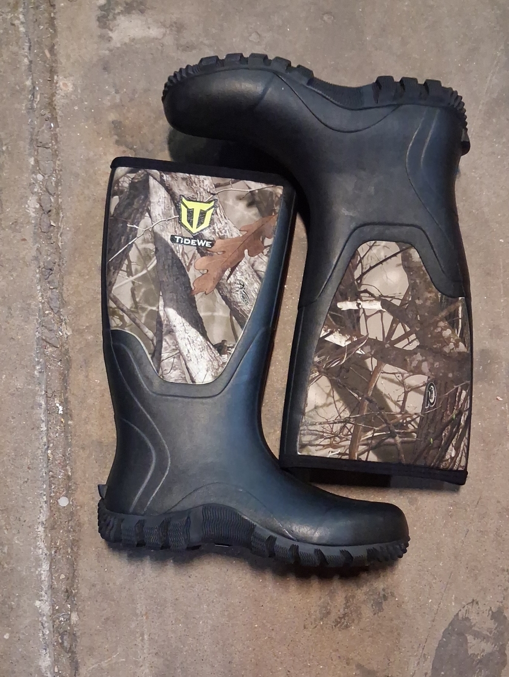 NWT Mens Tidewe Rubber Waterproof Rain Boots